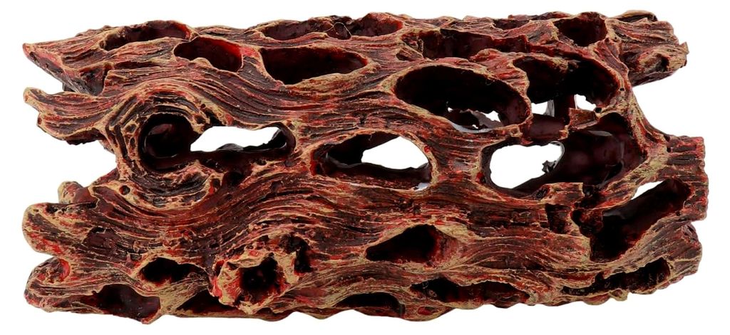Aquarium Harz Ornament Garnelenhaus Baumhöhle Reptilienversteck 1,77 Zoll Aquarium Deko für Süß- und Salzwasser