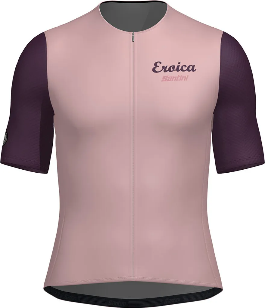 Maillot de cyclisme Santini Eroica pour sorties route rose XL