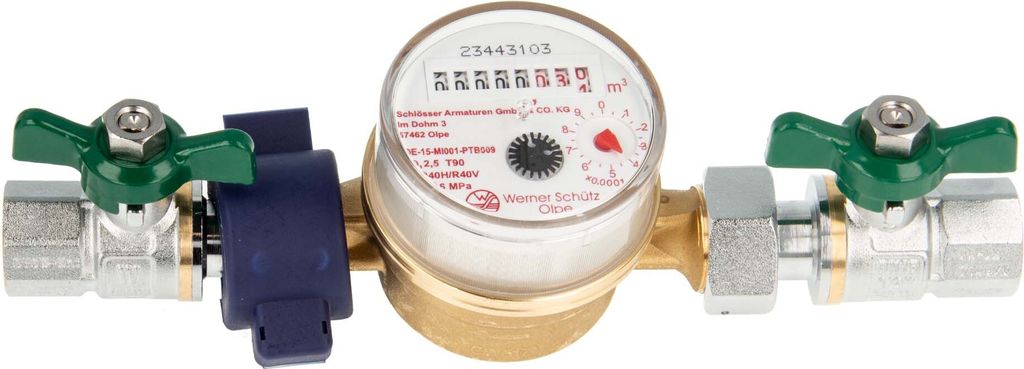 Einstrahlzähler ETK Kombi-Set (Warmwasser) bis 90 Grad Produktbild 