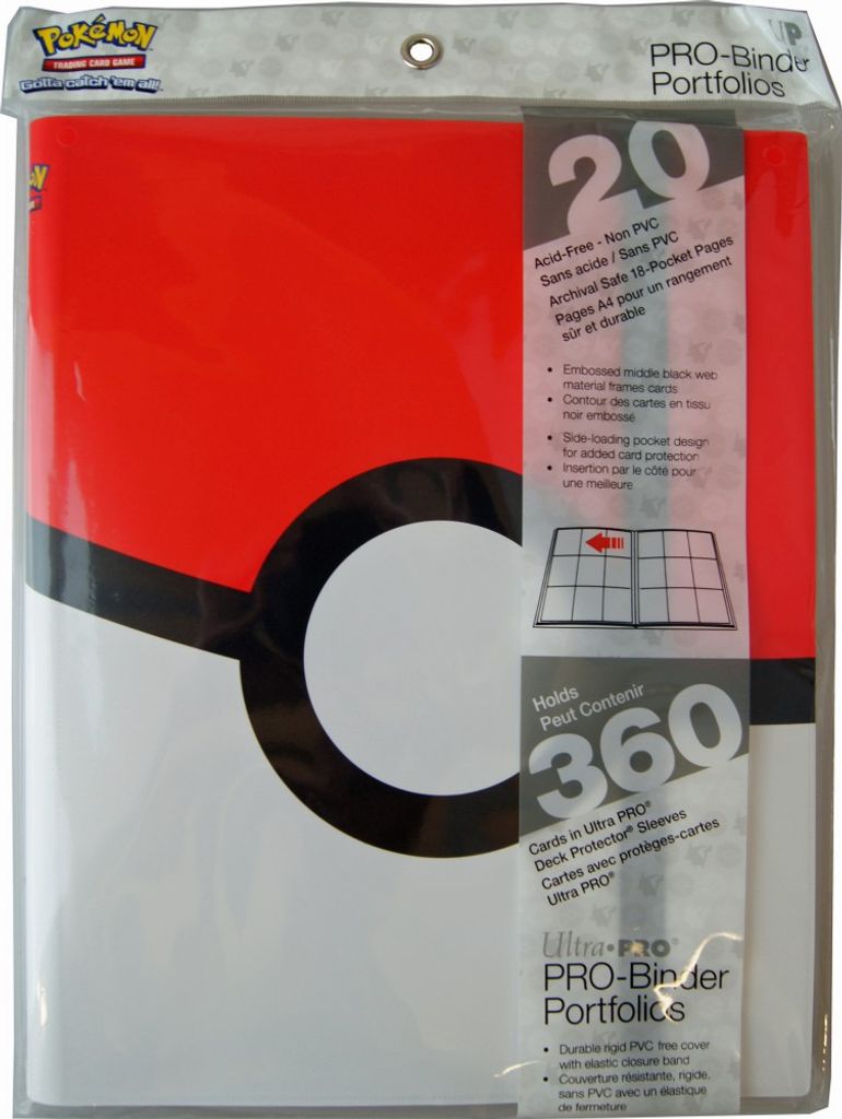 PRO Binder Ultra PRO Master Ball 360 Cartes PRO-Binder Pokemon Album 20 Pages