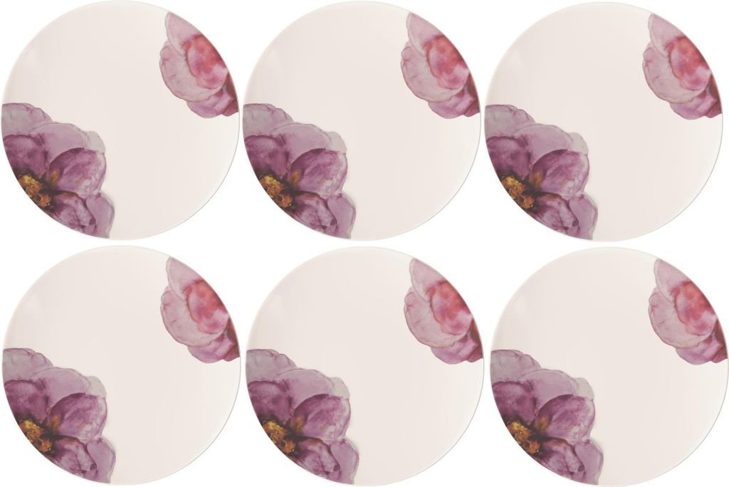 Villeroy & Boch Rose Garden Gourmetteller Coupe 6er Set D.32cm