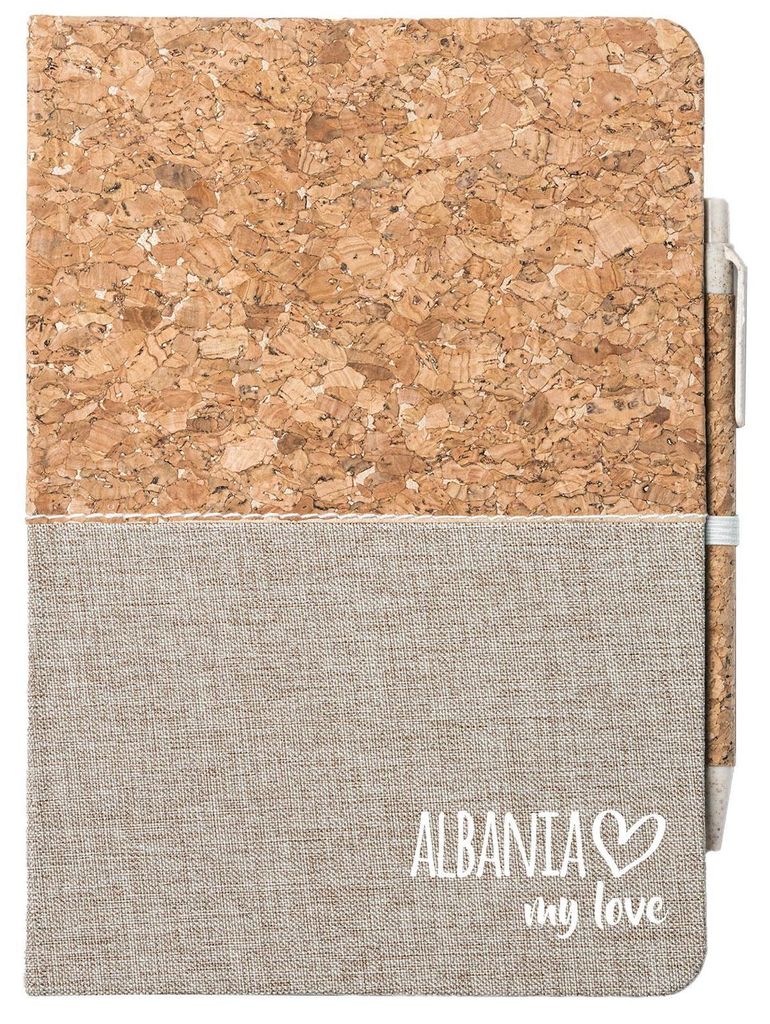 Huuraa Notizbuch A5 Albania my love 80 Blatt inkl. Kugelschreiber Tagebuch Geschenkidee