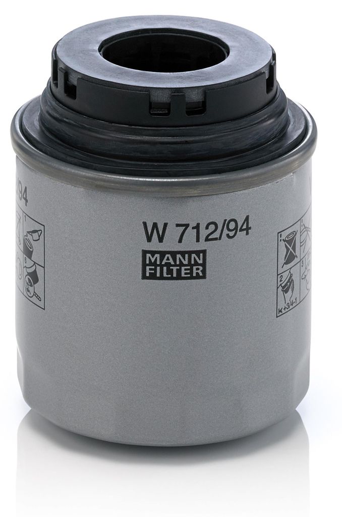 MANN Ölfilter Patrone für Audi A1 A3 Seat Alhambra Skoda Produktbild 