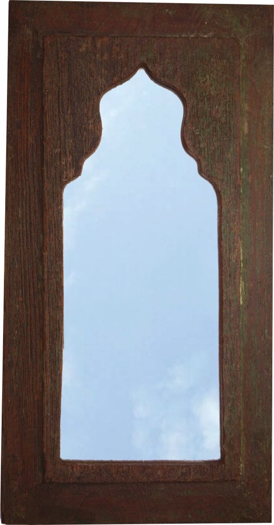 Antikspiegel, Badspiegel, Flurspiegel, Dekospiegel Vintage - Design 11, Antik-braun, Holz,Glas, 34*18*2 cm, Spiegel