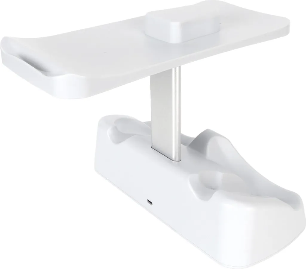 Support de charge PSVR 2 blanc : Station double manettes et casque VR