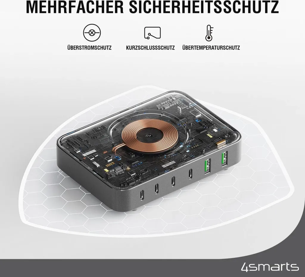 Organizza il tuo Workspace: 4Smarts 100W Charging Station 7-in-1 - 10