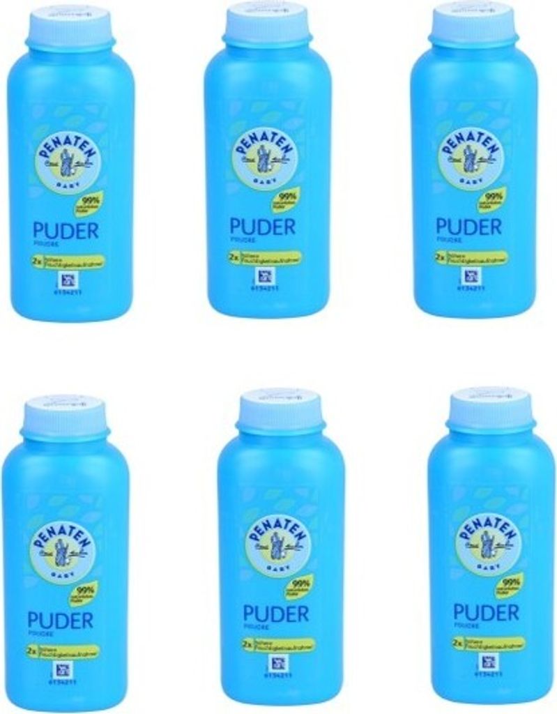 6x PENATEN PUDER Babypuder 6x100g schützt vor Hautrötungen