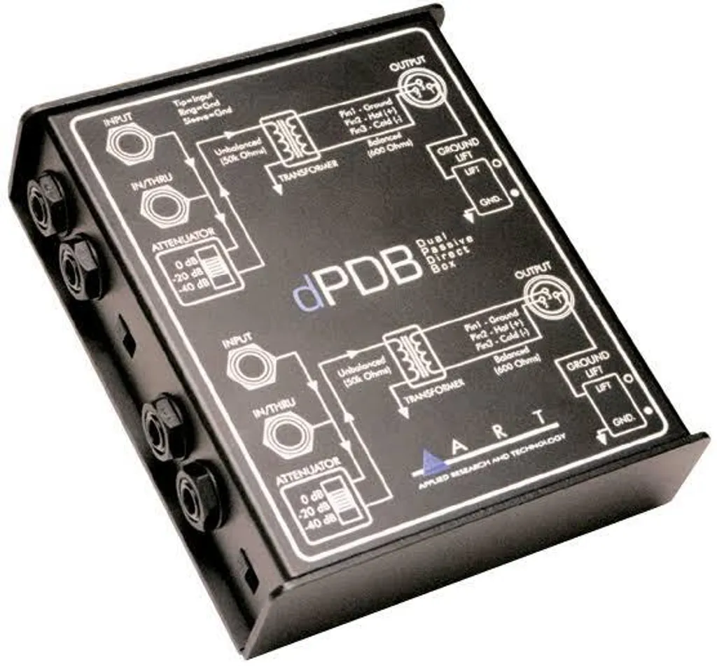 Convertir signal guitare et clavier avec la boîte de direct ART dPDB
