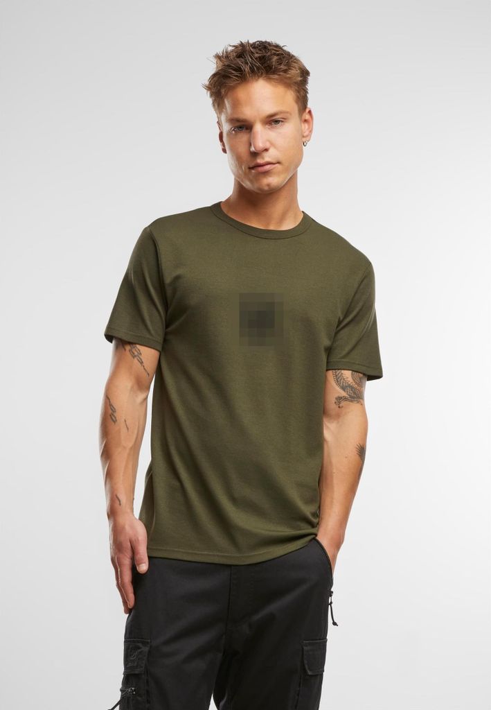 Brandit T-Shirt Herren BW Sportshirt oliv Basics 50% Baumwolle, 50% Polyamid 3XL