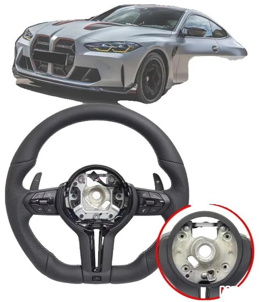 Volant sport en cuir sur mesure pour habitacle M5 finition haut de gamme