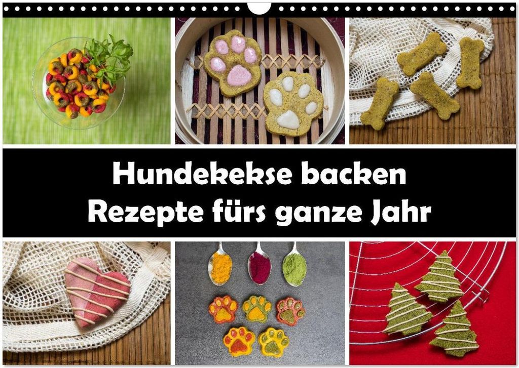 Hundekekse backen - Rezepte fürs ganze Jahr (Wandkalender 2026 DIN A3 quer), CALVENDO Monatskalender
