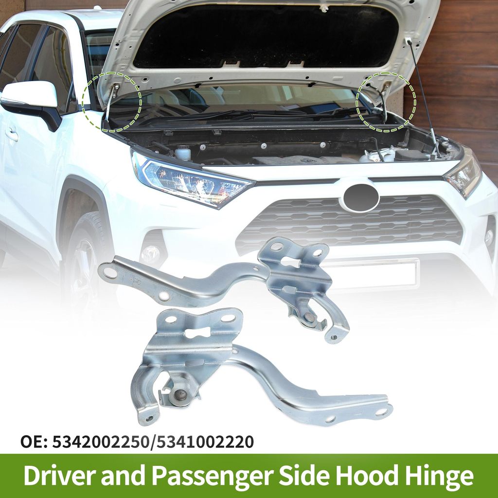 Keine. 5342002250/5341002220 Motorhaubenscharniere für Toyota Corolla 2014-2017 Silberton Frontfahrer- und Beifahrerseite Fronthaubenhalterung Eis...