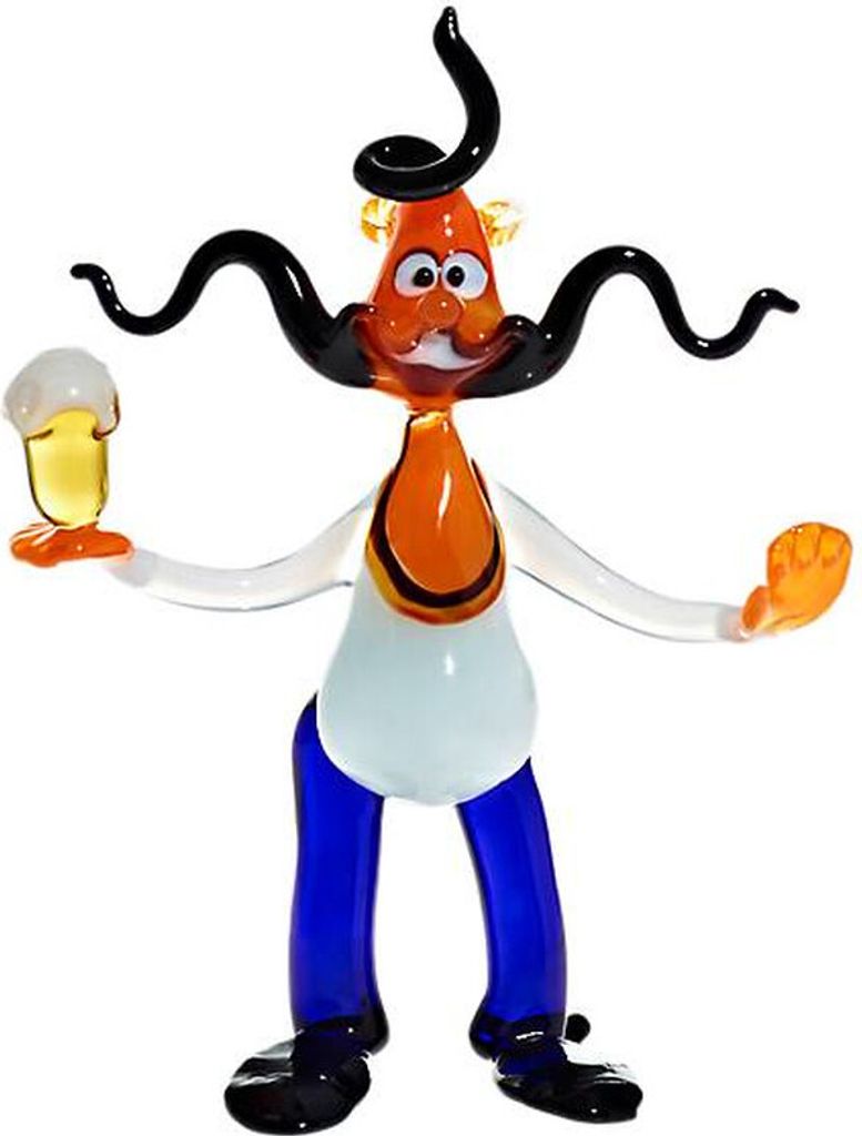 Mann mit Bier Big 15-17cm, aus Kristallglas