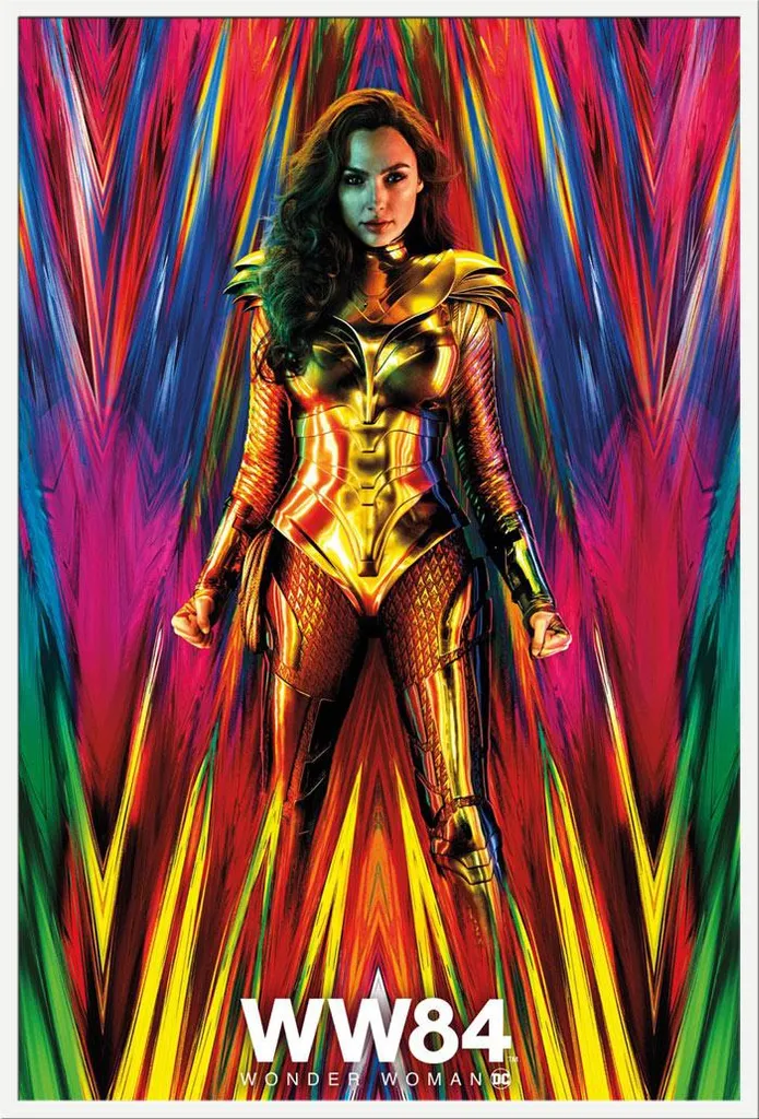 Affiche Wonder Woman 1984 Encadrée Blanche : Finis les Posters Plissés