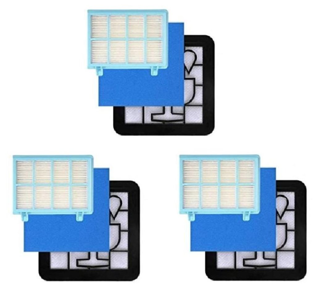 3er-Pack Filter Set ersatz für Philips PowerPro Compact Produktbild 