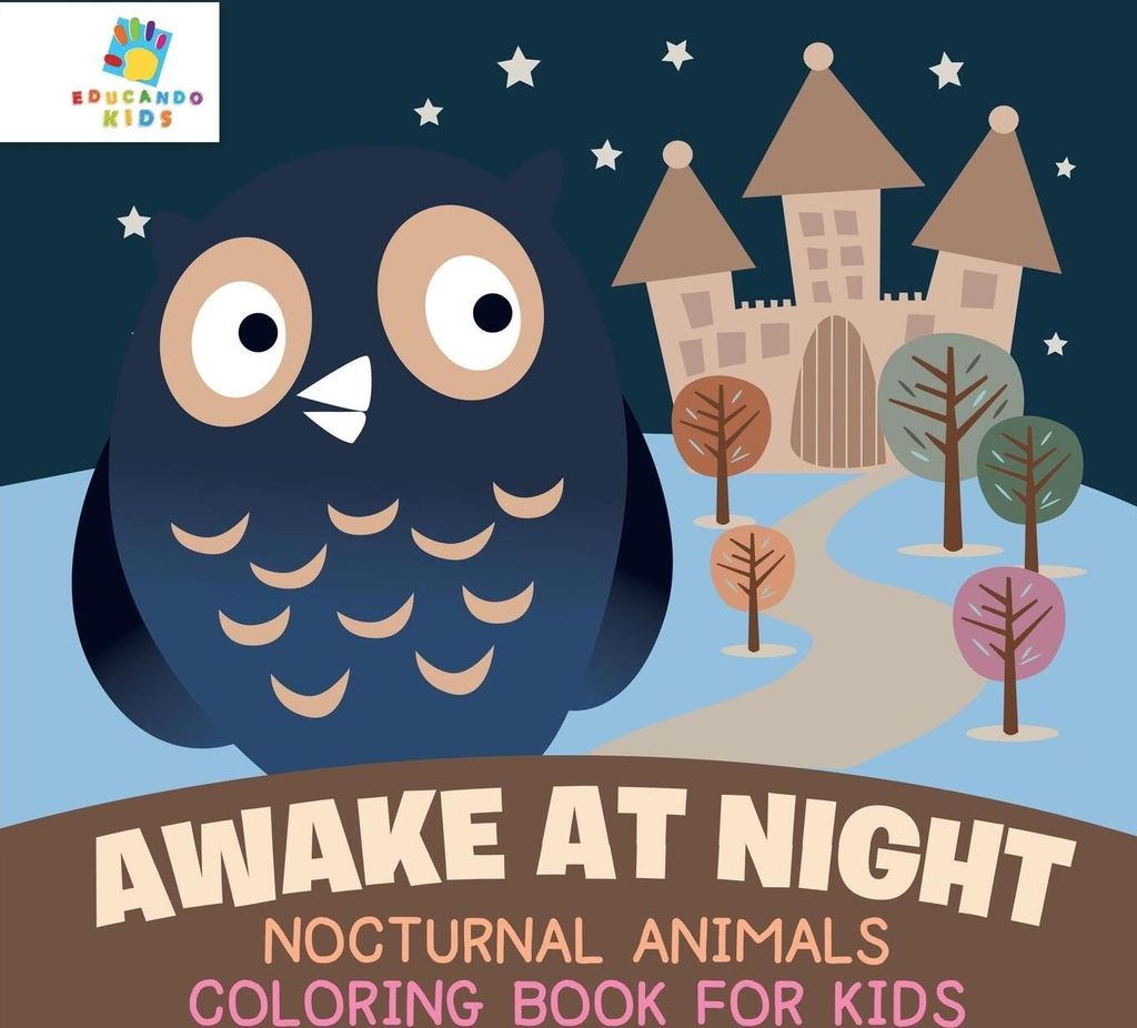 Awake at Night | Nocturnal Animals | Coloring Book for Kids