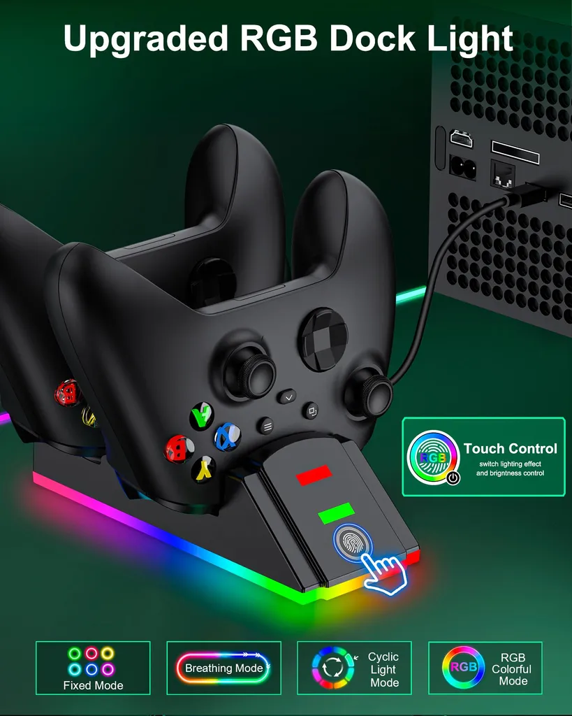 Plus de Panne de Batterie S08 pour Manette Xbox : Recharge Rapide - 4