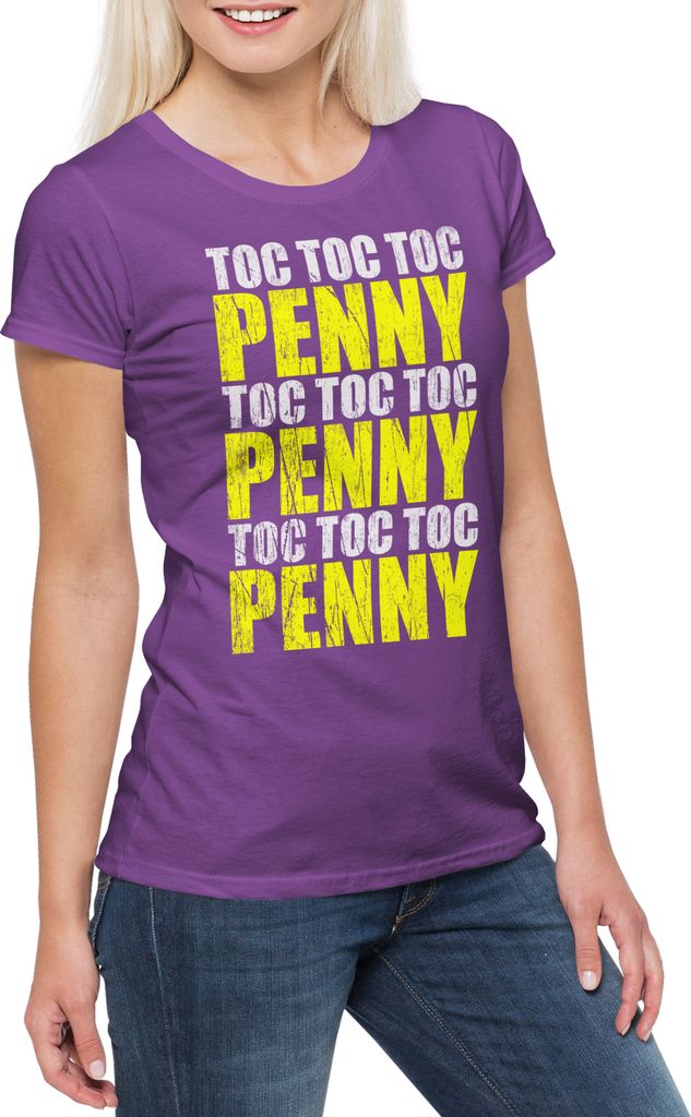 Urban Backwoods Toc Toc Toc Penny, Damen T-Shirt, Farbe: Helllila, Größe: 2XL