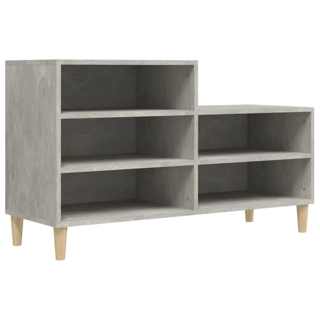 Portascarpe Salvaspazio 102 cm Cemento | Scarpiera Ingresso Casa