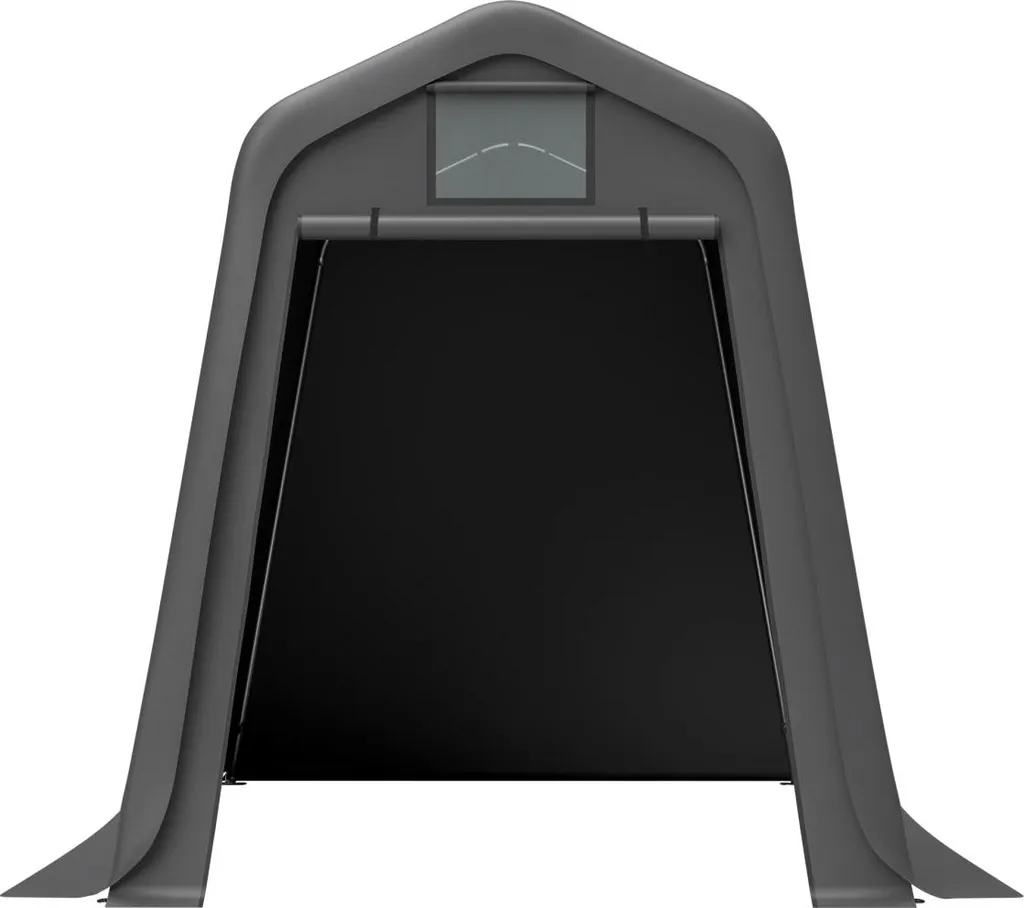 Abri pour outils et vélos gris 245 x 183 cm, protection extérieure complète