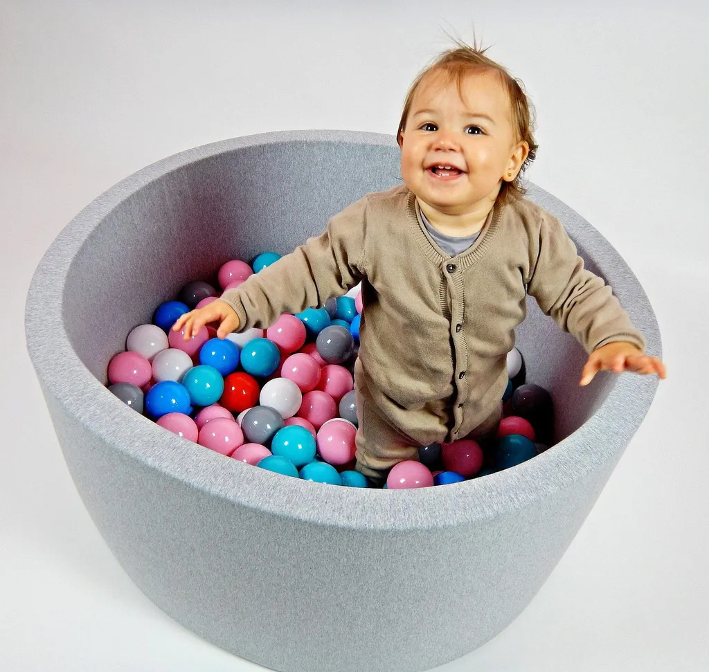 Culla da Gioco in Schiuma Grigio Chiaro - Sicurezza e Relax per Bambini - 12