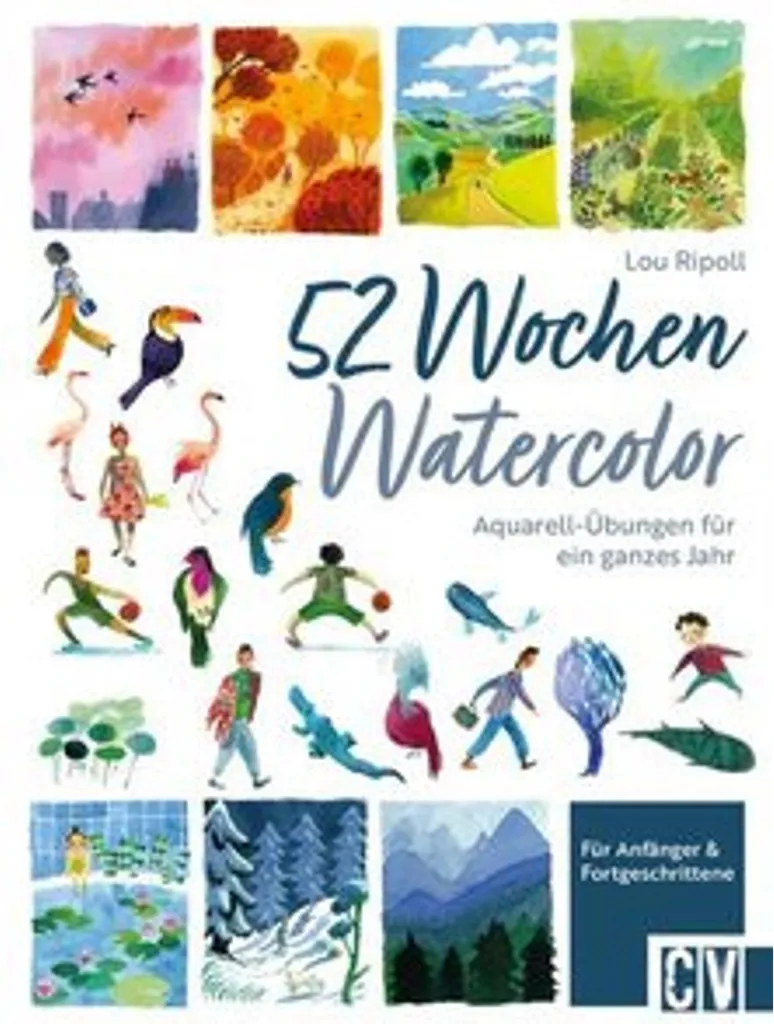 52 semaines de watercolor avec exercices progressifs et papier premium