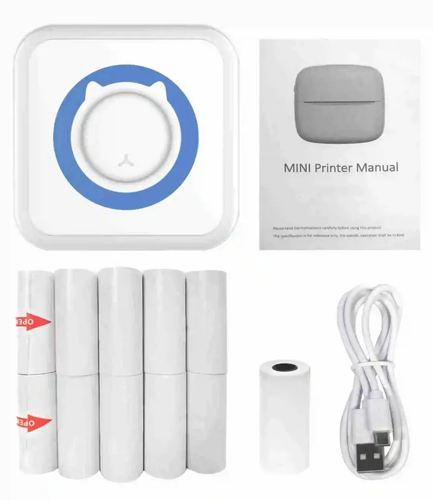 Imprimante photo portable Type 1 Bluetooth sans fil instantanée Marron