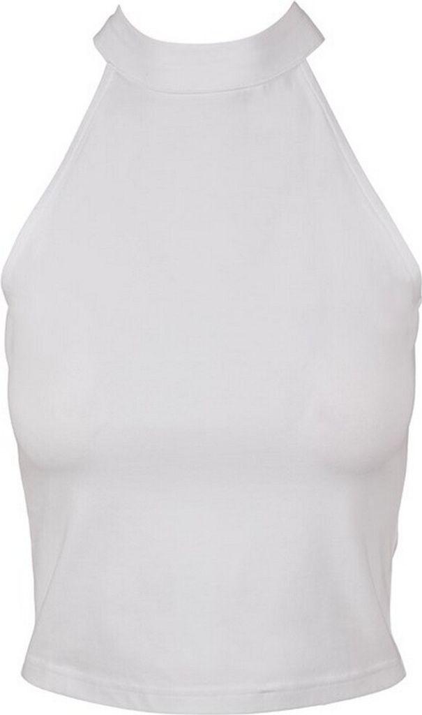 Build Your Brand - Ärmelloses Oberteil Rollkragen für Damen RW8937 (44 DE) (Weiß)