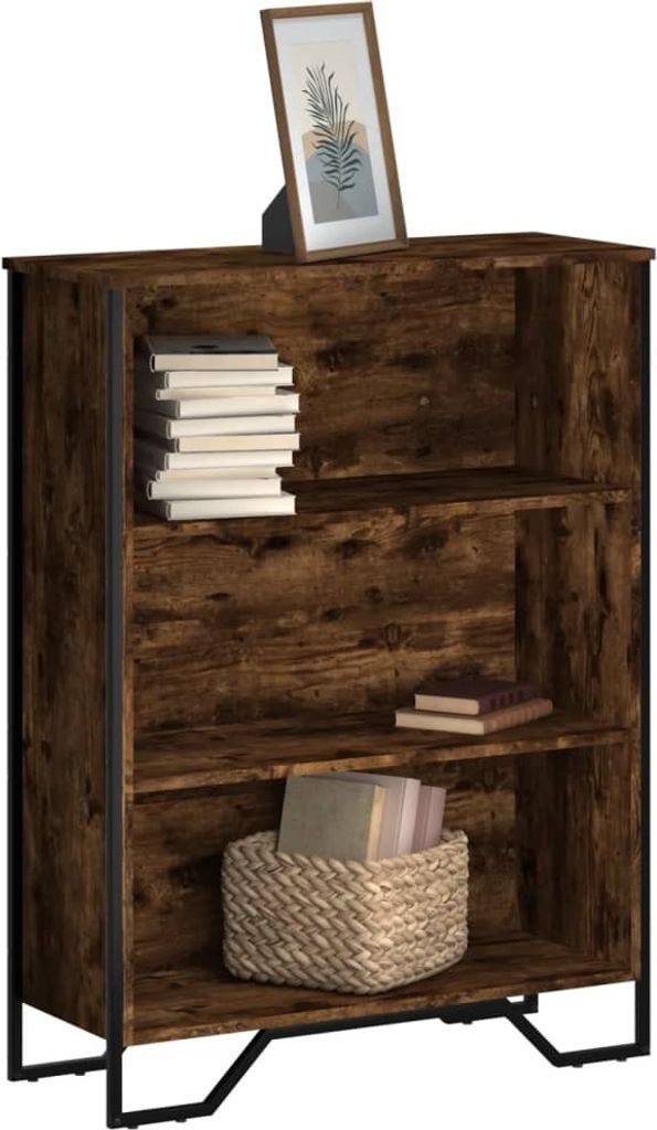 Maison Exclusive - Bücherregal Räuchereiche 80x31x106 cm Holzwerkstoff