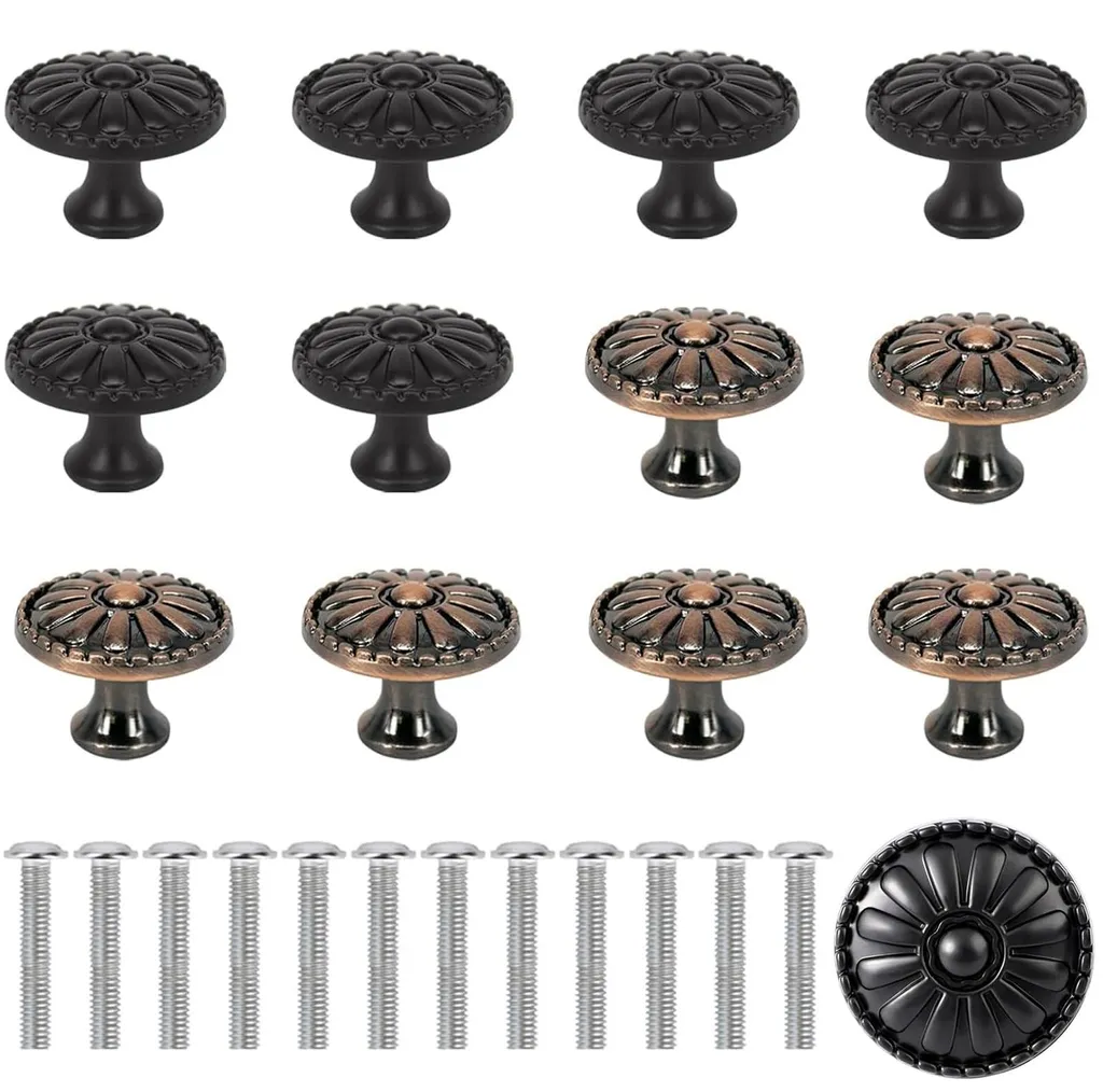 Lot de 12 boutons d'armoire vintage 30mm pour tiroir Hemnes et cuisine