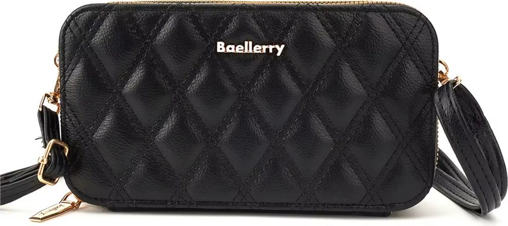 Stylische Crossbody Geldbörse Baellerry AR-36020 - Schwarz KP36020
