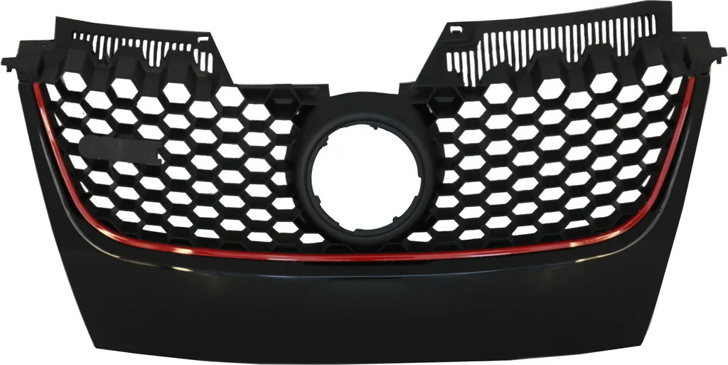 Calandre Golf 5 GTI Nid d'Abeille Rouge en ABS Résistant Sans Emblème