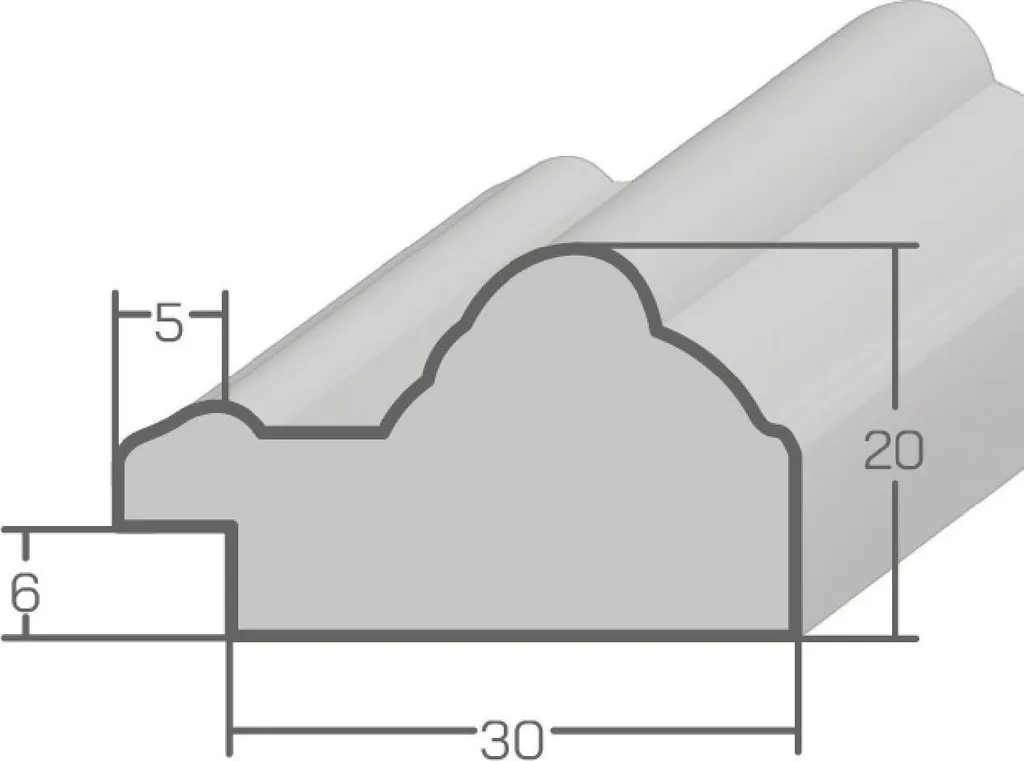 Cornice Artistica MendeFrames H015 50x65 Oro Marrone Antiriflesso - 4