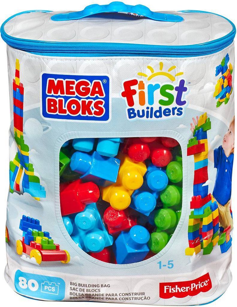 Vrecko na stavebnice Mega Bloks farebné (80 kusov) Obrázok produktu 21
