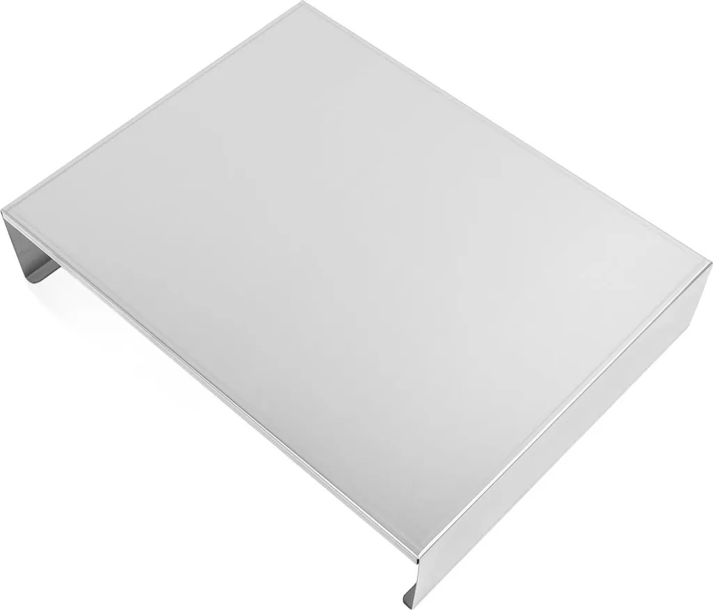 Protège-plaque de cuisson inox 30x40x7 cm - Support robuste de cuisine - 5