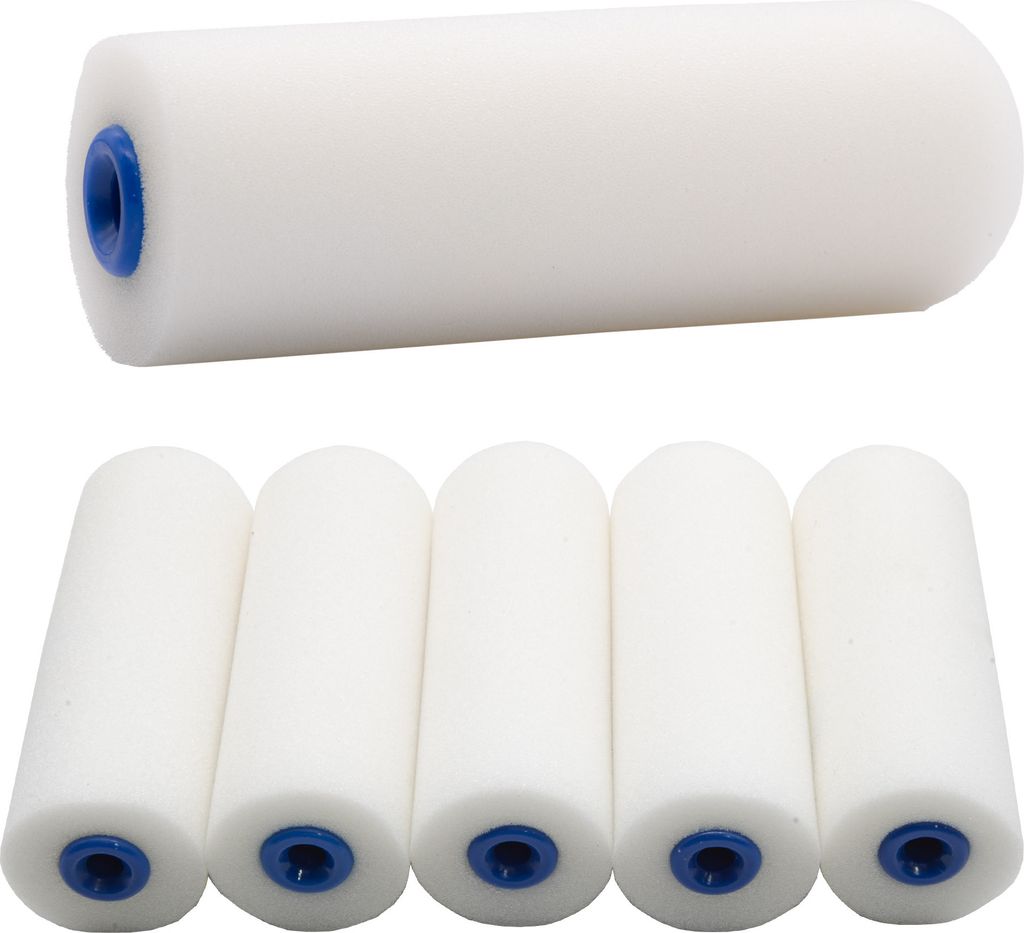 20x Farbrolle Lackierwalze Malerrolle Schaumstoff Walze Lackrolle Ersatzrollen Set