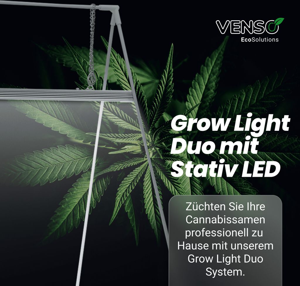 Venso EcoSolutions GrowLight Duo, Weiß, Aluminium, IP54, CE, EMC, 84 Glühbirne(n), LED