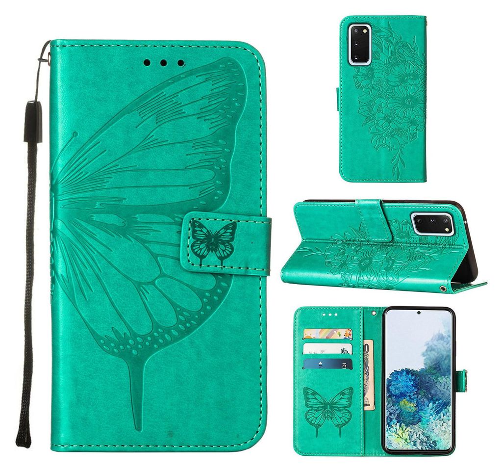 Galaxy S20 Case, Butterfly Relief Flip Leather Case with Image du produit 