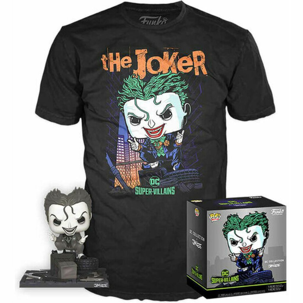 Funko Pop! DC Comics Jim Lee - Winylowa figurka Joker Set & Tee Premium