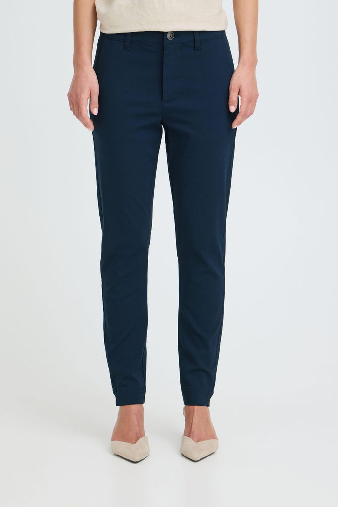 Oxmo OXKeily Damen Chino Hose Stoffhose Slim Fit