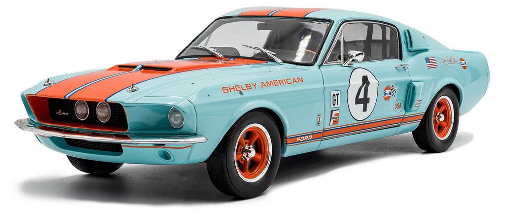 Solido 421186535 Ford Shelby Mustang GT500 Gulf Racing Tribute 1967 hellblau orange 1:18