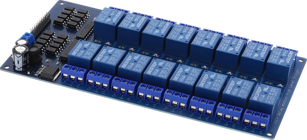 16 Kanal Relais Modul (12V)