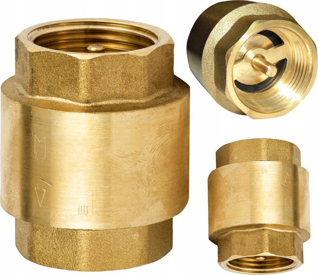 DIAMOND Zawór zwrotny 5/4" DN32 mosiężny z trzpieniem mocny Zdjęcie produktu 