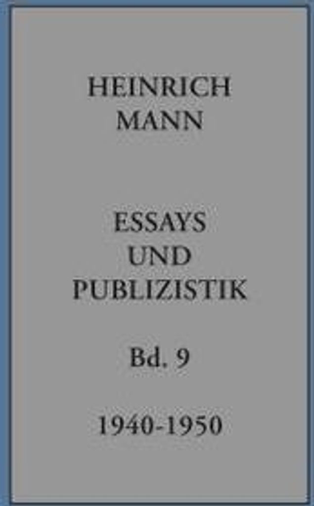Essays und Publizistik