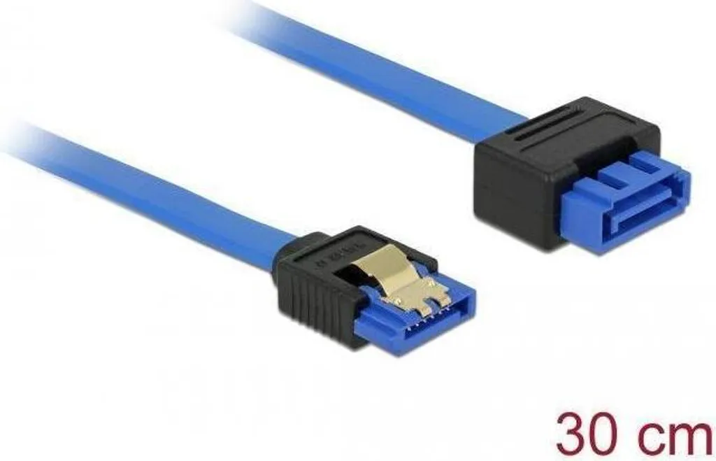 Cavo Estensione SATA III 30cm Blu - Gaming Rig Cable Management
