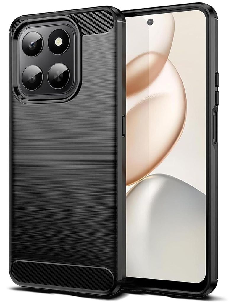 Hülle Carbon für Honor 400 Smart Schutzhülle Handy Case TPU Cover Handyhülle