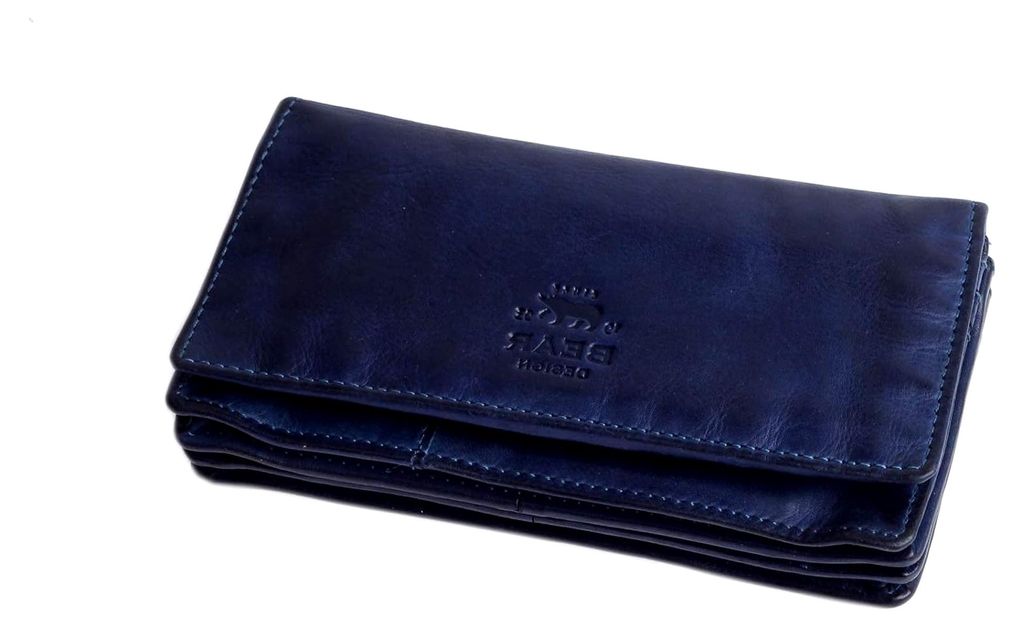 Antic Damen Geldbörse blau 15,5x9x4cm Portemonnaie Damenbörse
