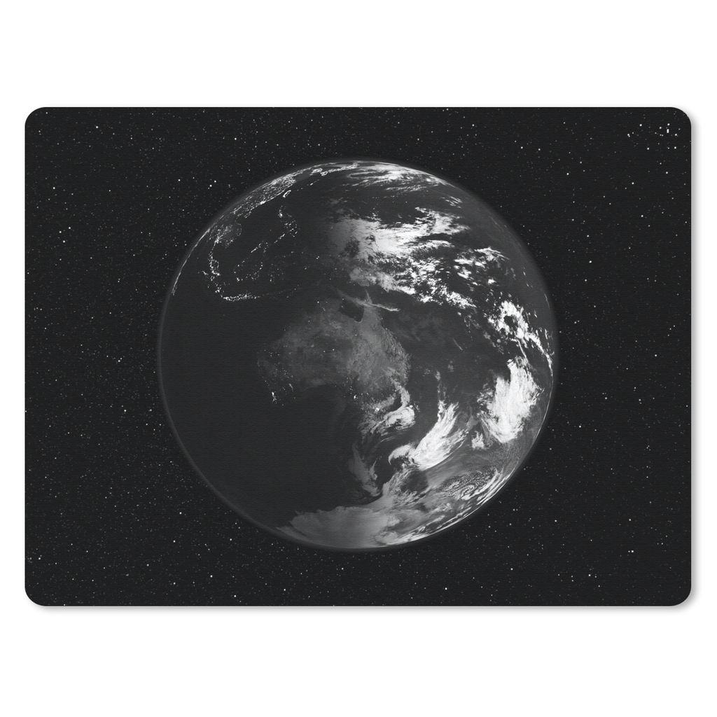 MuchoWow Mauspad Mousepad Erde - Planeten - Sterne 40x30 cm - Mousepads - Maus Mat - Pad - Mausunterlage - Anti Rutsch