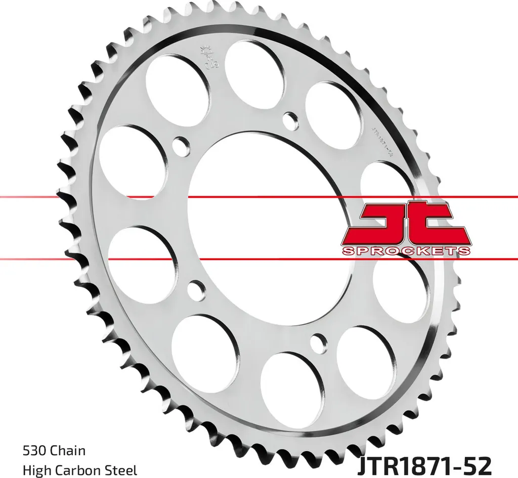 Pignon JT Sprockets 530 de 52 dents avec alésage 112mm et entraxe 138mm