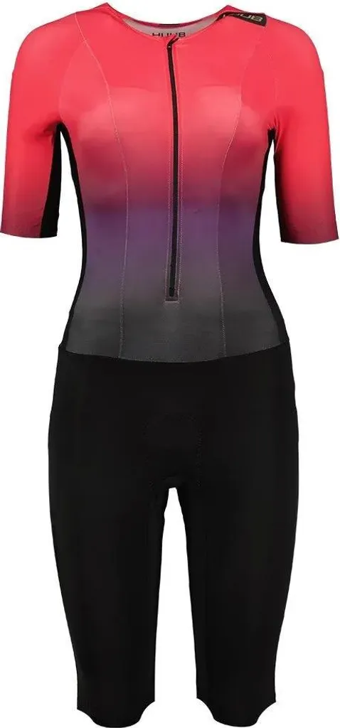 Tenue Triathlon Femme Rouge M Huub Collective pour Course et Natation